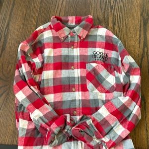 NWOT  goose island beer company flannel